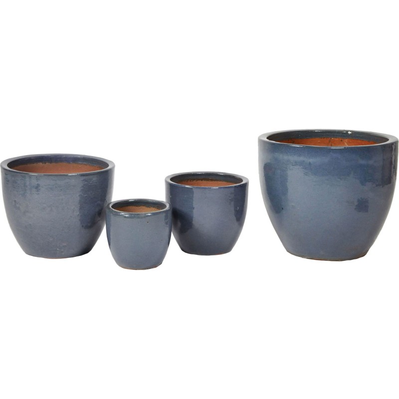 Glazed Egg Pot Antique Grey S4 D22/48 H21/41