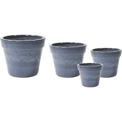 GLAZED BASIC POT ANT. GREY...