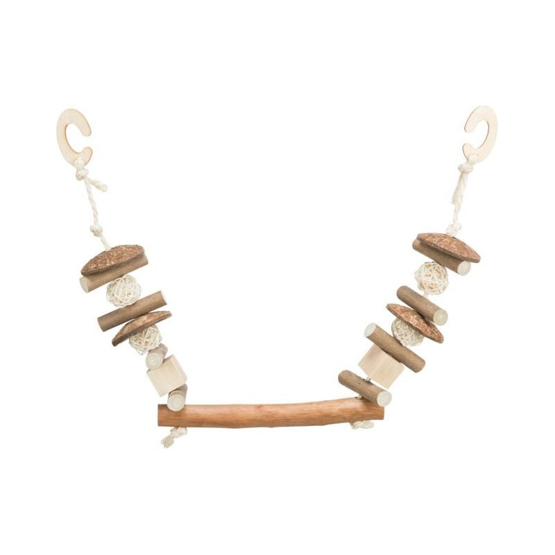 BALANCOIRE RONGEUR NOIX DE COCO BOIS ROTIN 20cm** trixie