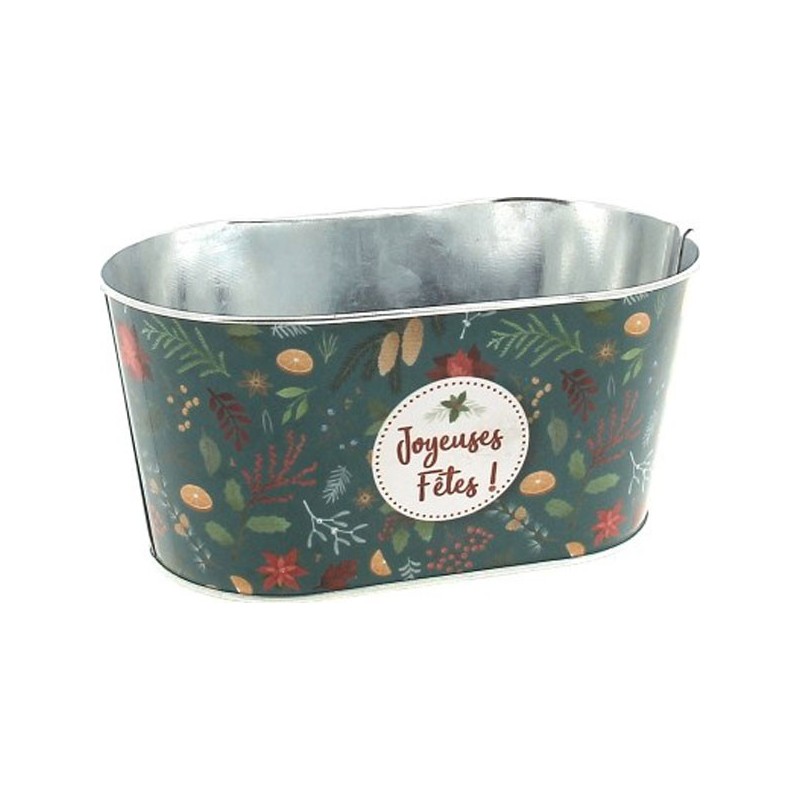 JARDI "JOYEUSES FETES" TURQUOISE 19.5*11.5 H9 CM