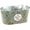 JARDI "JOYEUSES FETES" VERT 19.5*11.5 H9 CM  NOEL