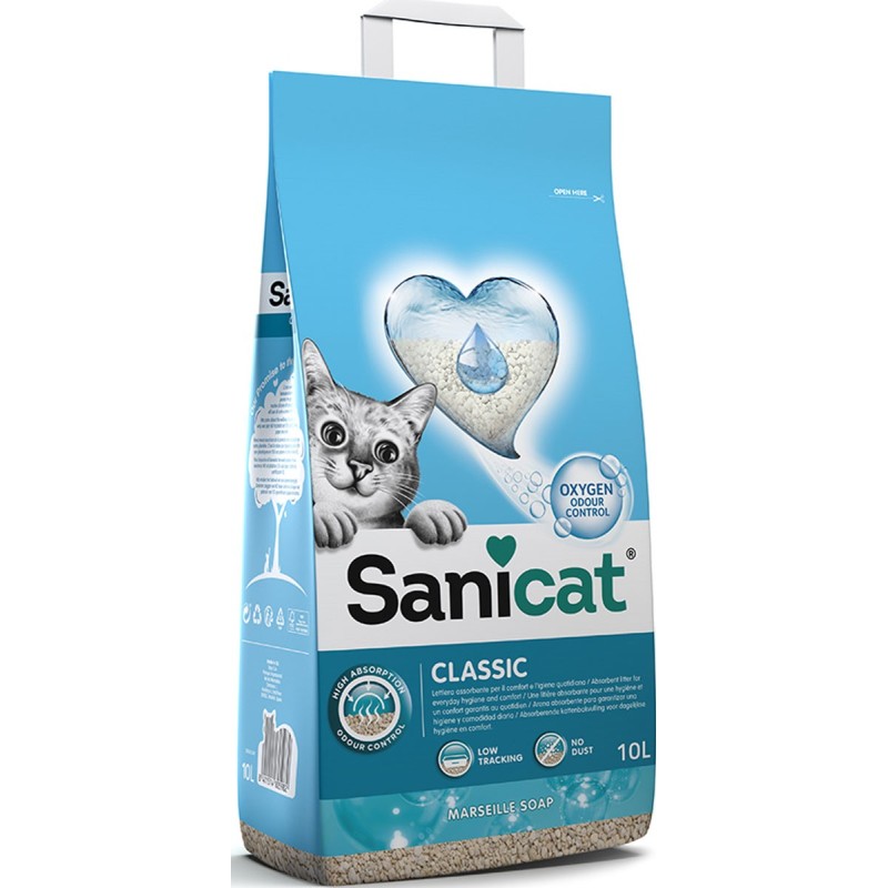 SANICAT CLASSIC ABSORBENT PARFUM SAVON DE MARSEILLE 10L 