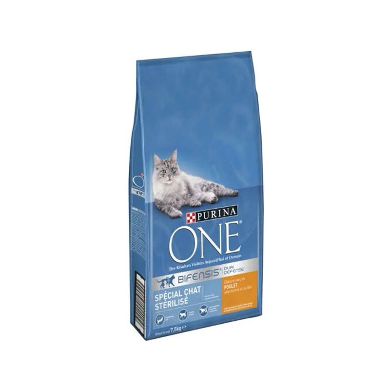 PURINA ONE STERILSE POULET ET BLE 7,5KG*