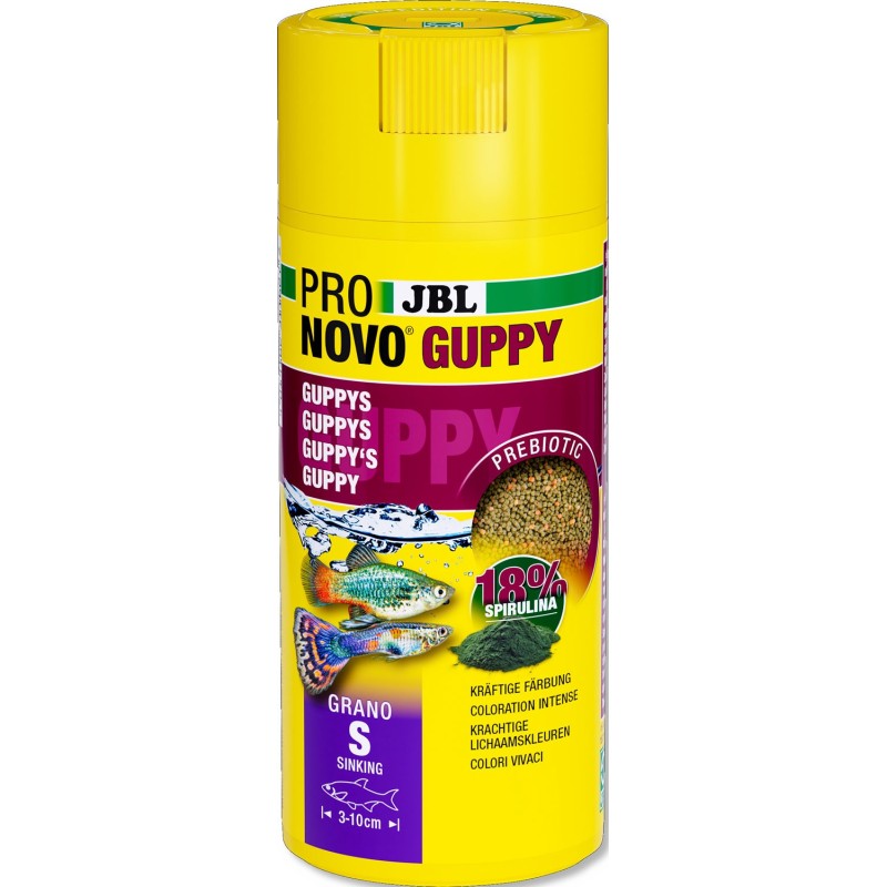 JBL PRONOVO GUPPY GRANO S 250ml CLICK  new