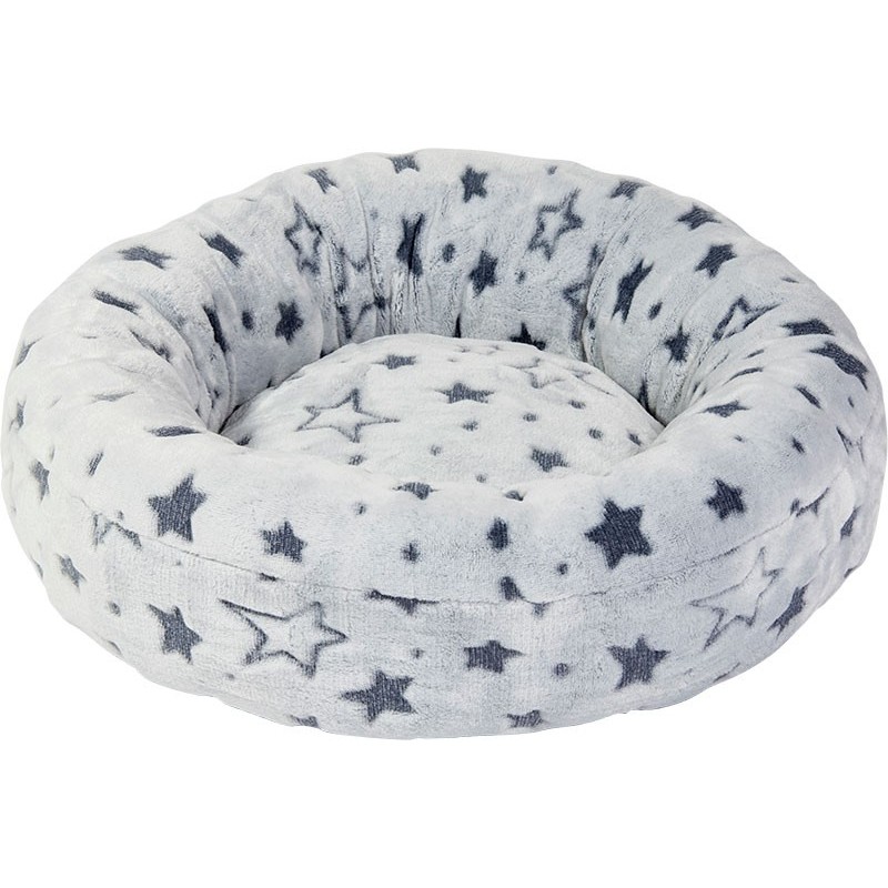 JV PAWZ Panier rond Étoilles Gris-XS 45x45x15cm