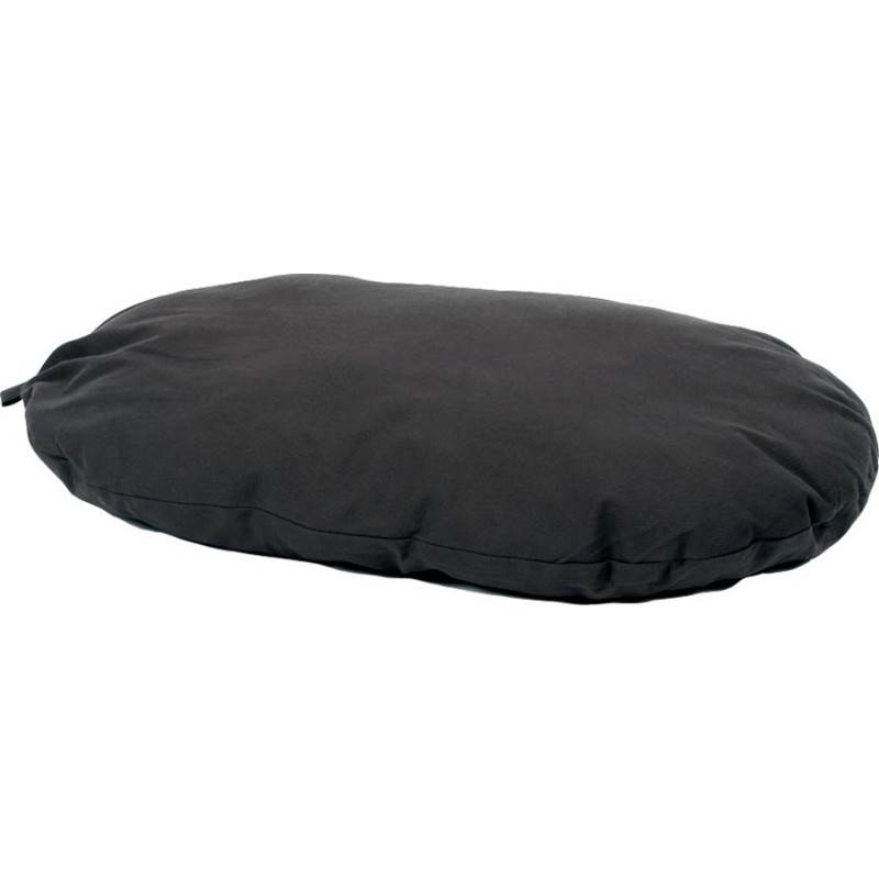 Cotton - Oval Cushion - Dark Grey - 110x70x10cm