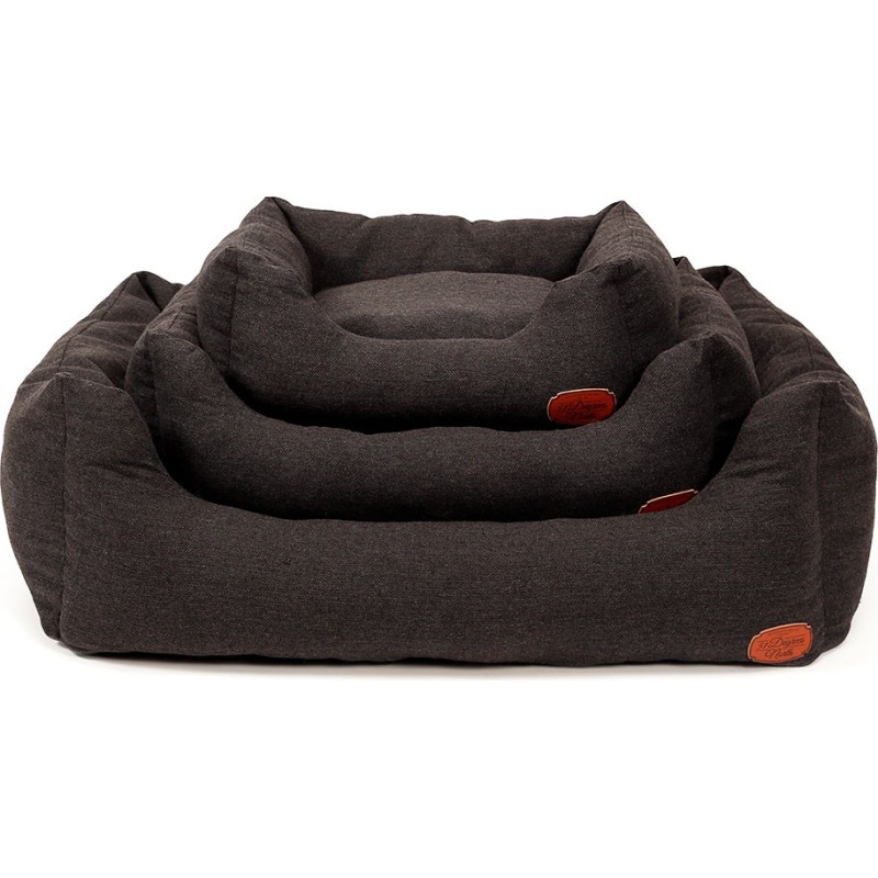 Herringbone - Soft Bed - Grey/Black - S - 50x40x20