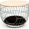 Wired Basket - Cat Table - Julia - Grey - 50x50x40cm     !!!!!!!!!2colis 1 carton +1table
