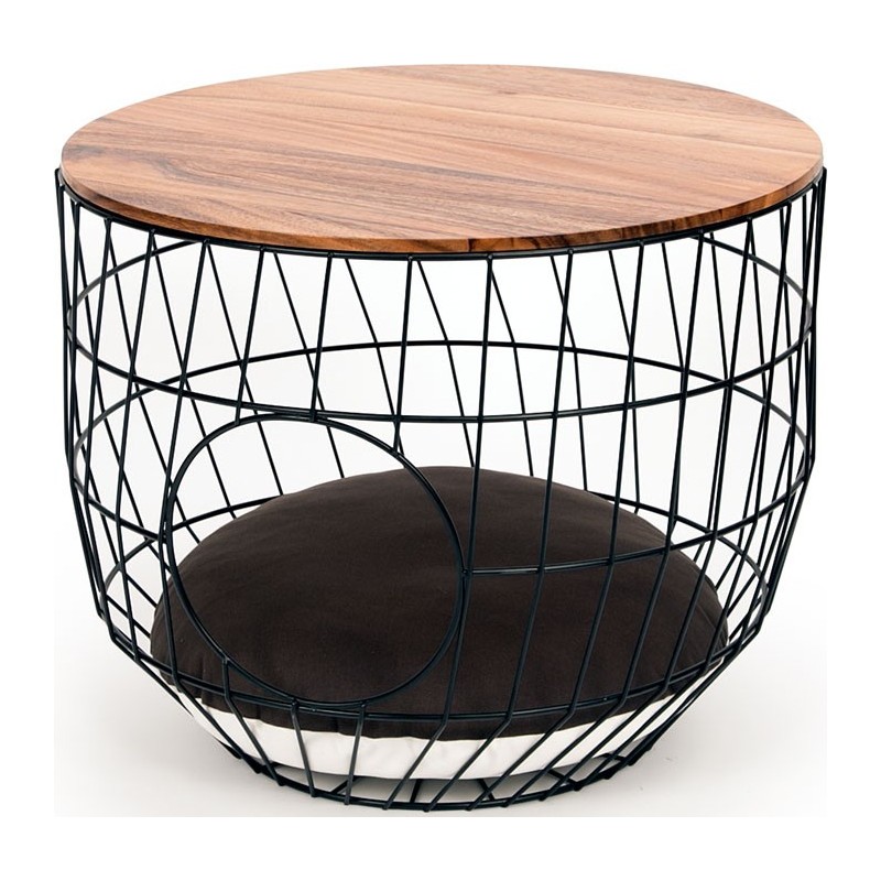 Wired Basket - Cat Table - Julia - Black - 50x50x40cm      !!!!!!!2colis 1carton +1table