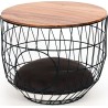 Wired Basket - Cat Table - Julia - Black - 50x50x40cm      !!!!!!!2colis 1carton +1table