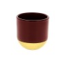 C.POT ROUGE BASE OR D11.5 H10.5 CM