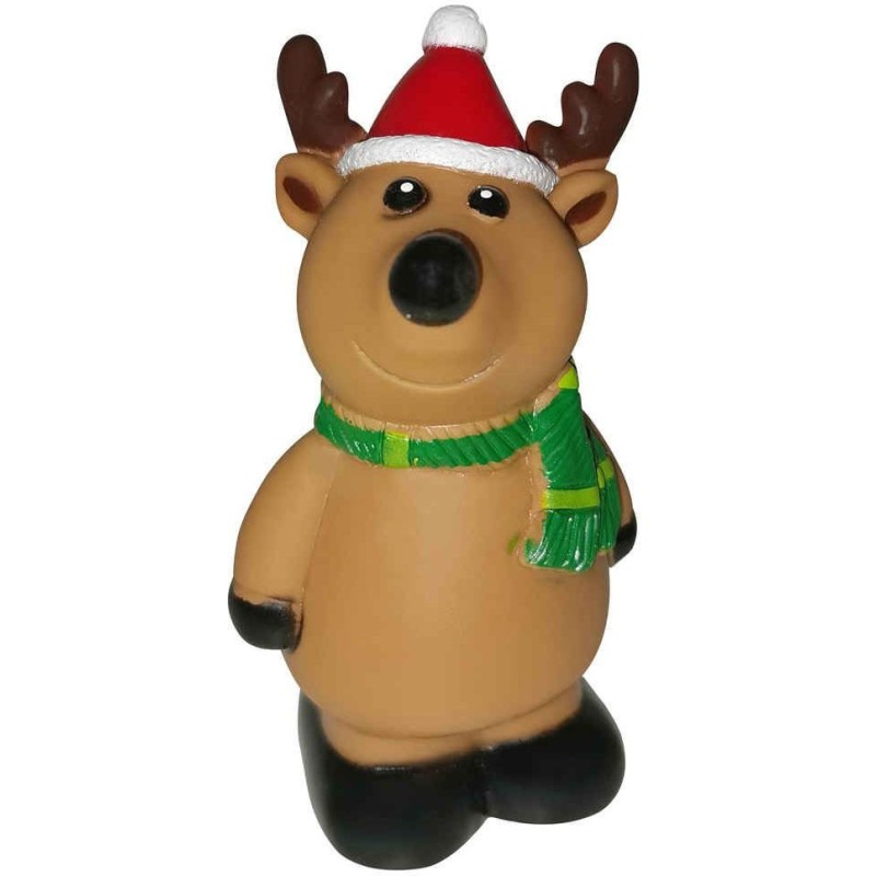 JOUET RENNE DE NOEL VINYLE 13cm**