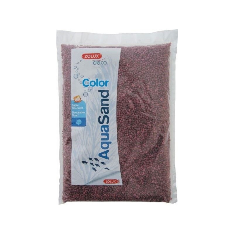 AQUASAND COLOR RO GRENAT 5kg****zolux