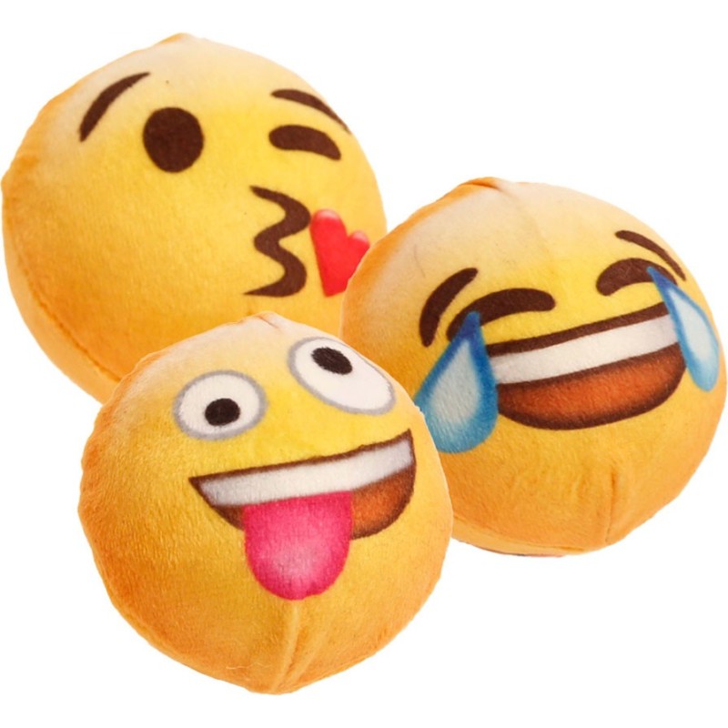 Emoji - Ball - Kiss, Laugh, Crazy - S - Set (3)