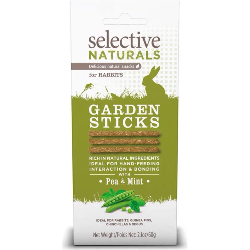 SELECTIVE FRIANDISE GARDEN STICKS LAPIN 60gr** AGECOM
