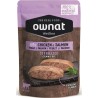 OWNAT WETLINE STERILIZED CHICKEN & SALMON (CAT) 12 X 85G uc1