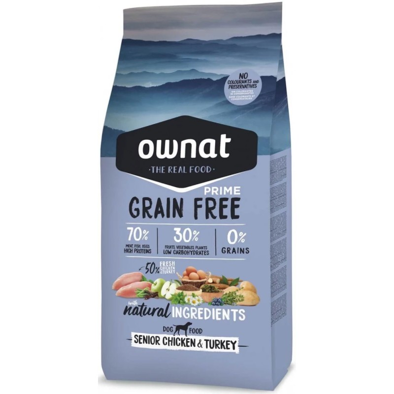 OWNAT GF PRIME SENIOR CHICKEN&TURKEY (DOG) 3 KG uc6