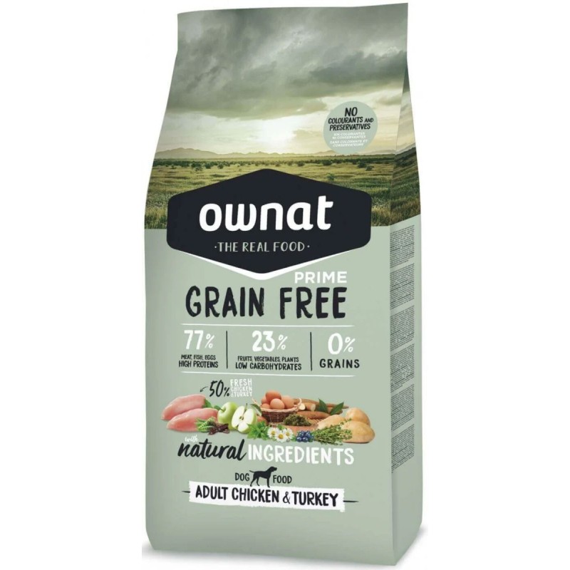 OWNAT GF PRIME ADULT CHICKEN&TURKEY (DOG) 3 KG uc6