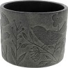 C. POT OISEAUX GRIS D15 H13 CM