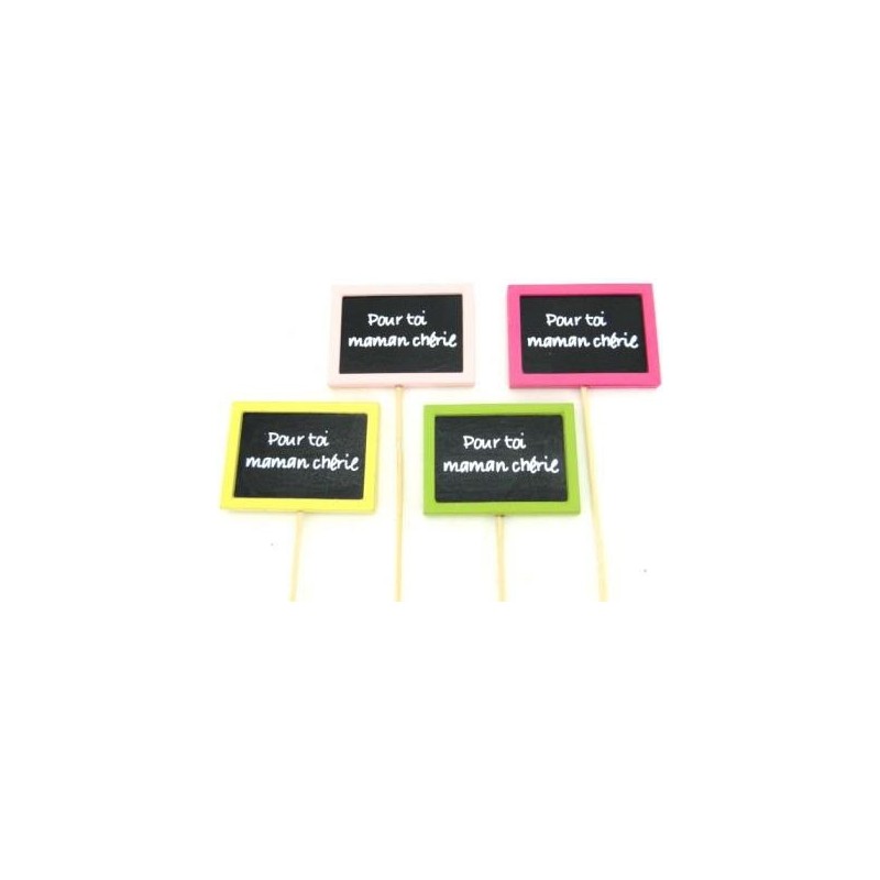 PIQUE ARDOISE POUR TOI MAMAN CHERIE 7.5*5.5 H30 CM