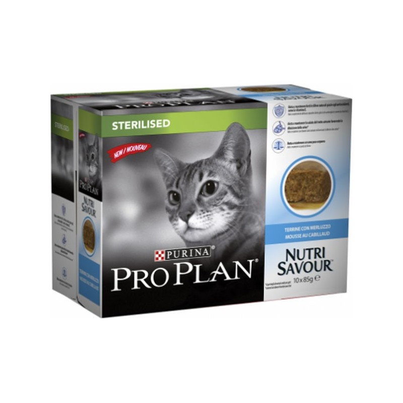 PROPLAN NUTRISAVOUR STERILISED CABILLAUD MOUSSE (10 x 85gr)**