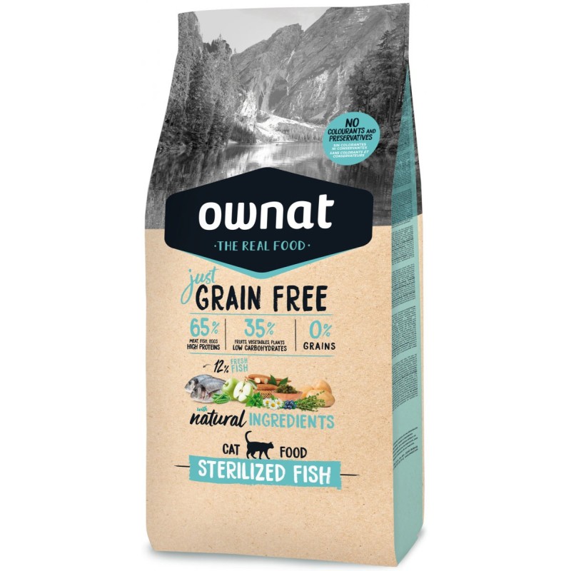 OWNAT JUST GF STERILIZED FISH (CAT) 3 KG