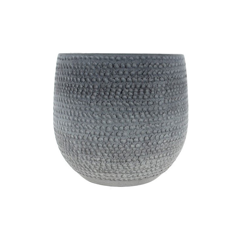 C.POT CAVITIES GRIS PATINE DT26 H26CM
