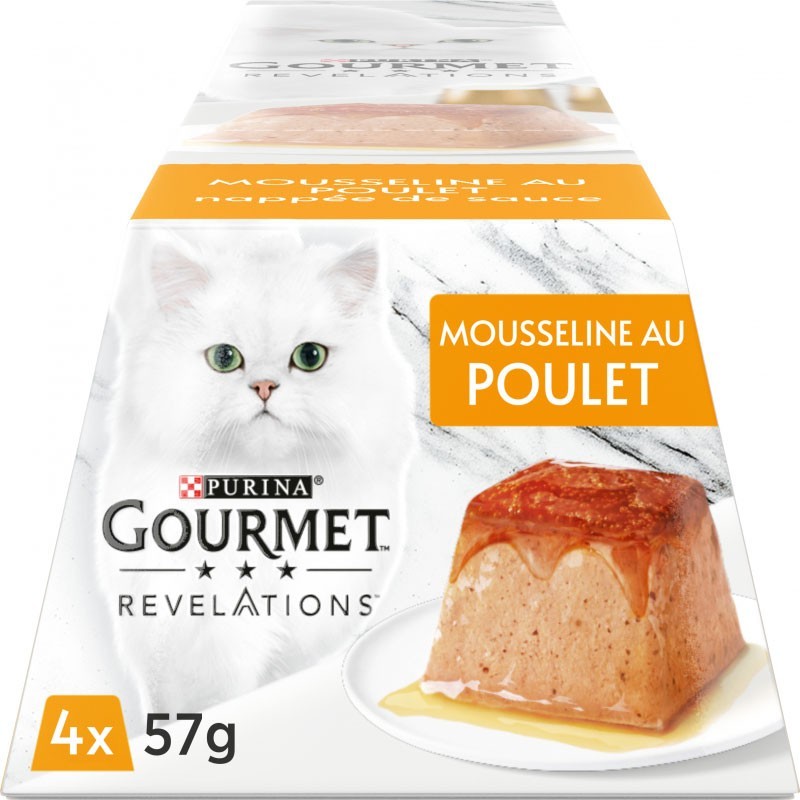 GOURMET REVELATIONS POULET 4 x 57 GR    (1carton 6)