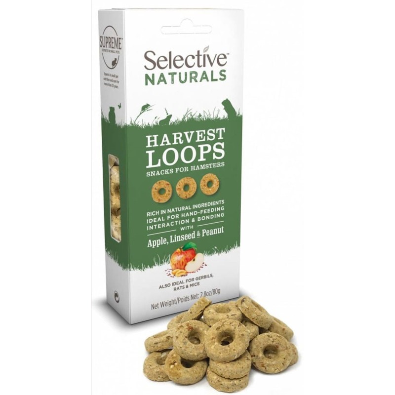 SELECTIVE FRIANDISE HARVEST LOOPS HAMSTER 80gr** AGECOM
