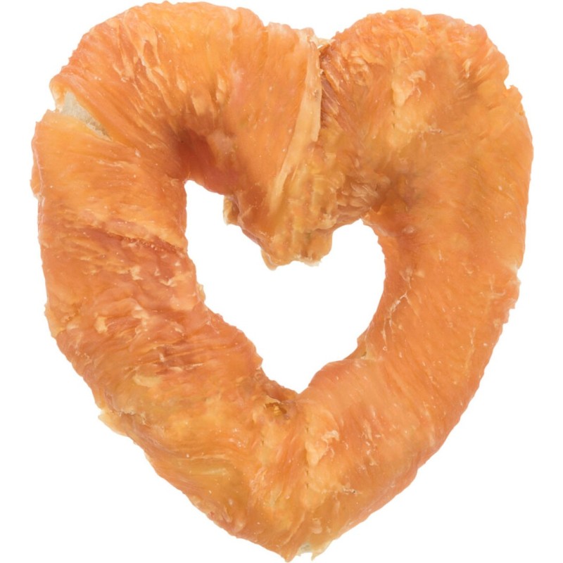 DENTA FUN CHICKEN HEART vrac 12cm 70gr** trixie    (50pcs)