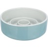 SLOW FEEDING GAMELLE CERAMIQUE 0,9L 17cm gris bleu**+    TRIXIE