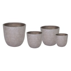 Arizona Egg Pot Taupe Wash S4 D25/45H25/43
