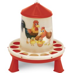 TREMIE PLASTIQUE VOLAILLES 2KG AVEC PIEDS - HAPP *+ GAUN