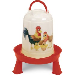 ABREUVOIR VOLAILLES ECO 5L AVEC PIEDS + HAPPY RA *+