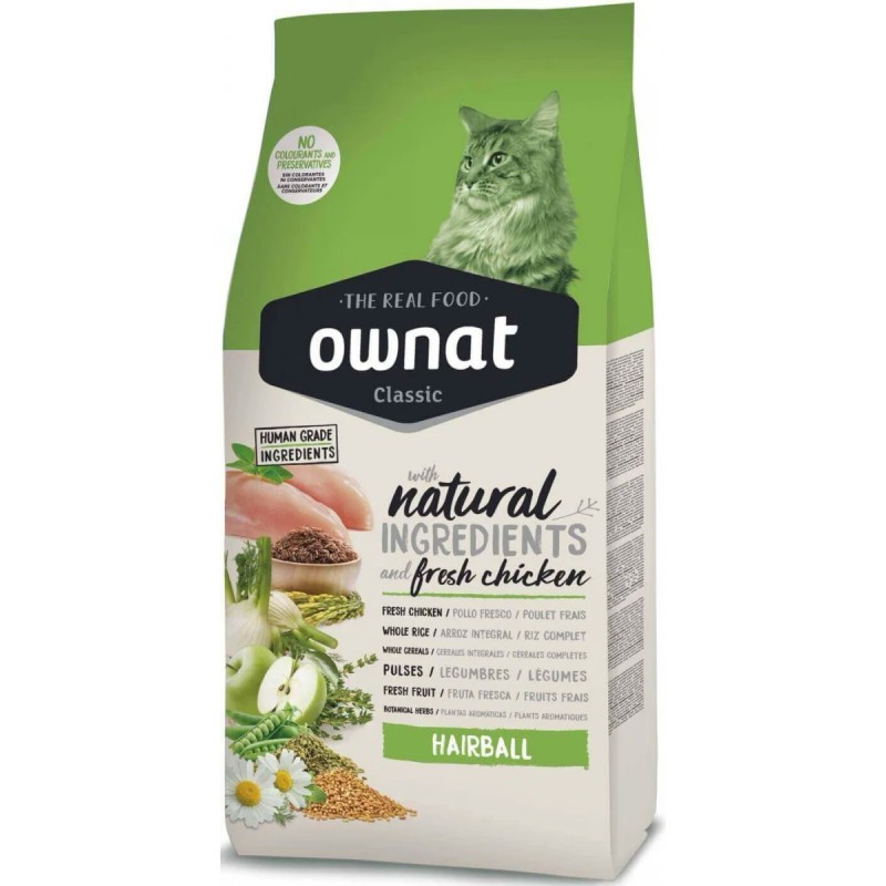 OWNAT CLASSIC hairball  (CAT) 1,5KG uc12