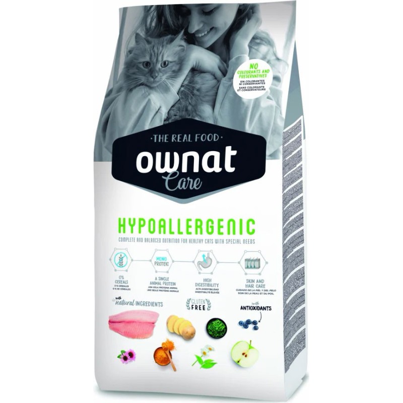 OWNAT CARE HYPOALLERGENIC  (CAT) 1,5 KG  uc12