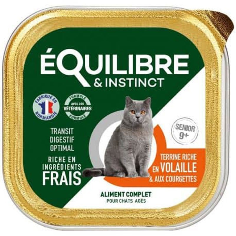 E&I BARQUETTE 85G CHAT SENIOR VOLAILLE remplace le CH0026