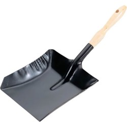 Pelle à poussière métal poignée bois