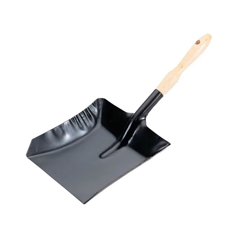 Pelle à poussière métal poignée bois