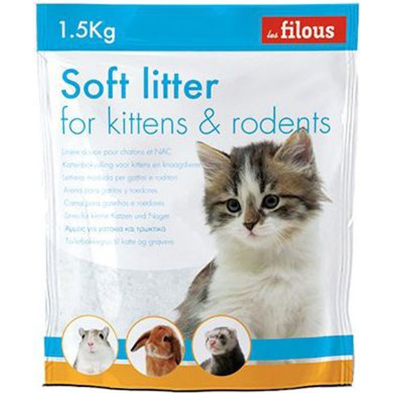 LITIERE SILICE LES FILOUS 1,5KG FINE CHATON