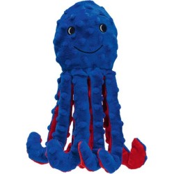 PELUCHE CHIEN POULPE BLEU 25 cm