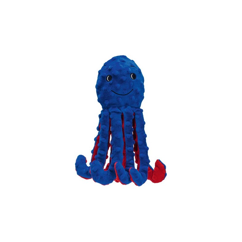 PELUCHE CHIEN POULPE BLEU 25 cm