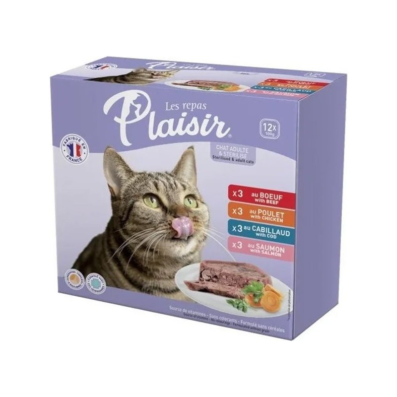 !!!!!! RP BARQUETTES 12 X 100G CHAT 4 RECETTES