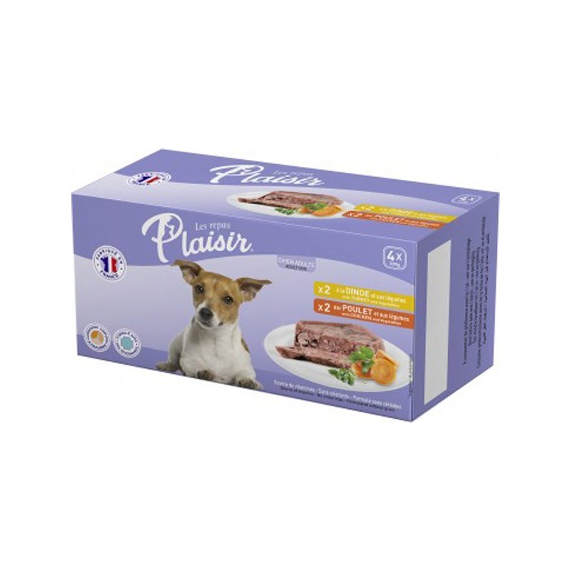 RP BARQUETTES 4 X 300G CHIEN 2 VIANDES