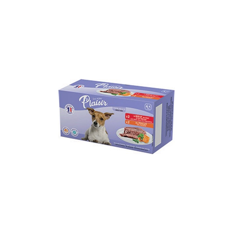 RP BARQUETTES 4 X 150G CHIEN 2 VIANDES