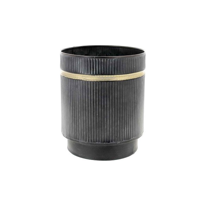 C.POT D15 H18CM NOIR/OR