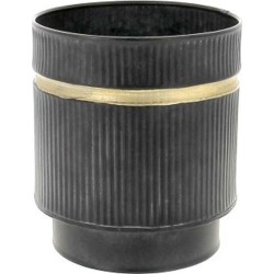 C.POT D13 H15CM NOIR/OR