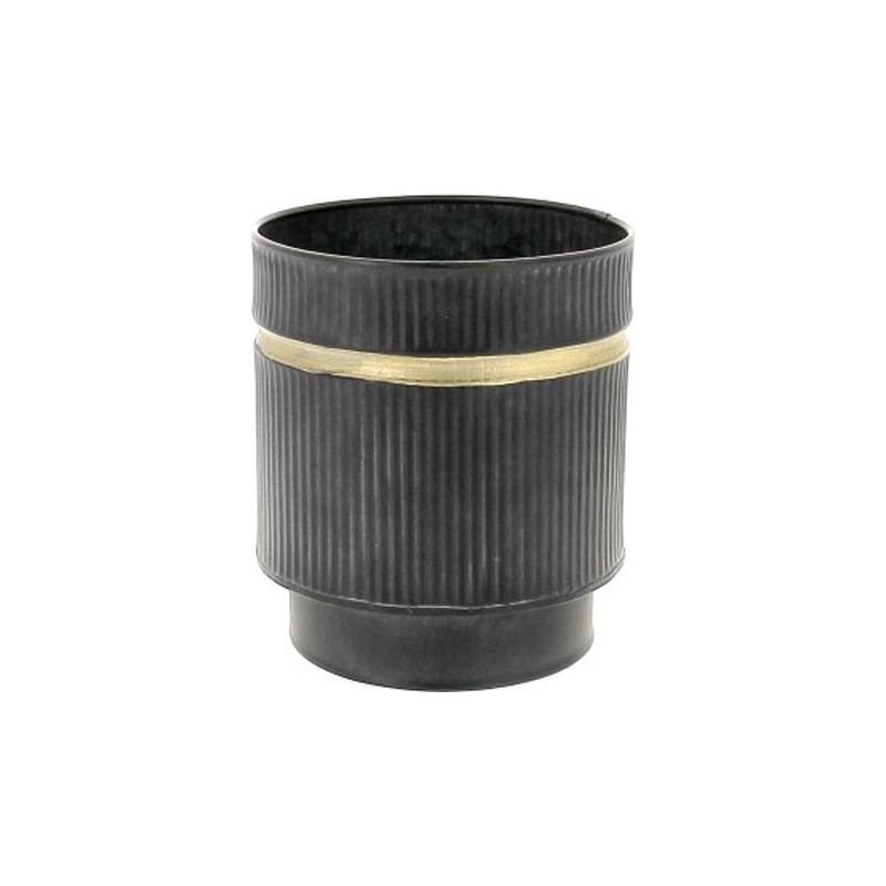 C.POT D13 H15CM NOIR/OR