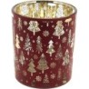VERRERIE SAPIN D8.8 H10CM ROUGE