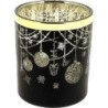 VERRERIE NOEL D8.8 H10CM NOIR